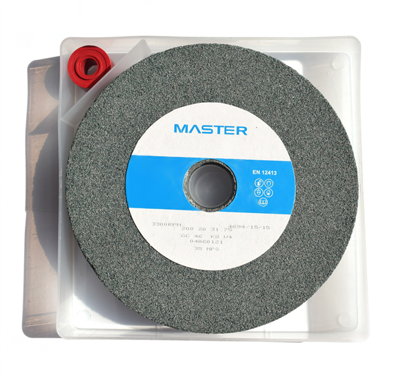 Master Grinding Wheel 200 x 20 x 31.75mm GC46 K8V - with storage box